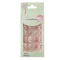 No.KD10 Christmas Mini Kids Press on Fingernails 24pcs/Set