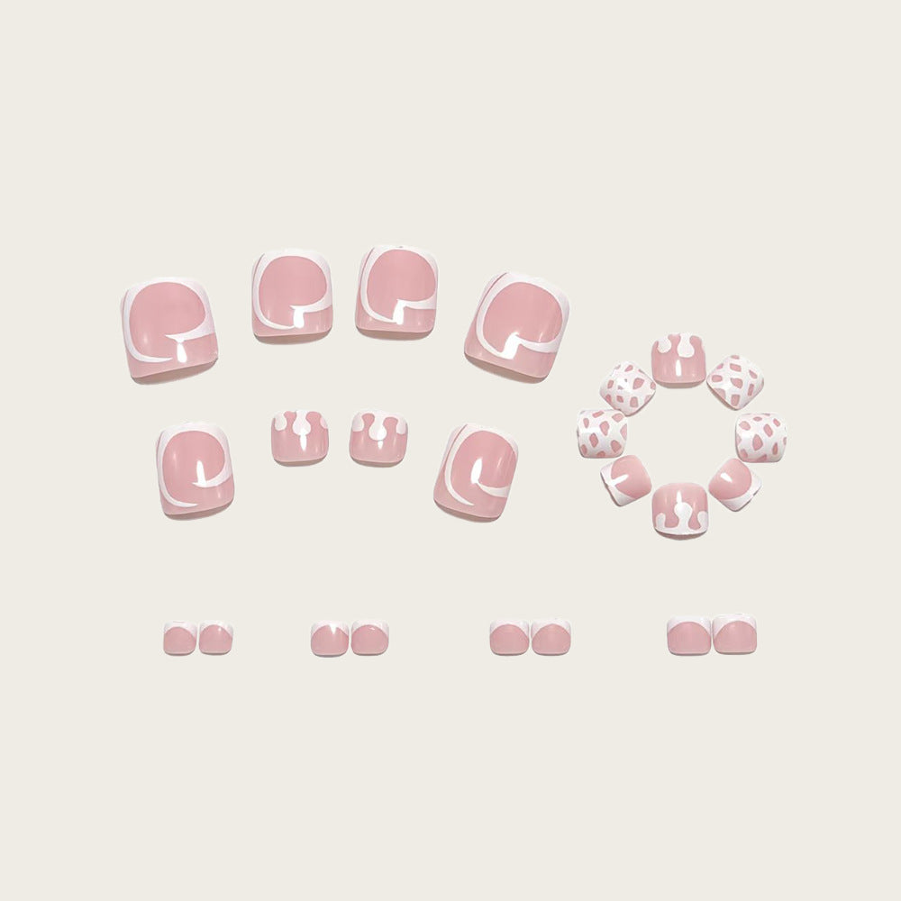 No.713 White Toenails Patch 24pcs/Set