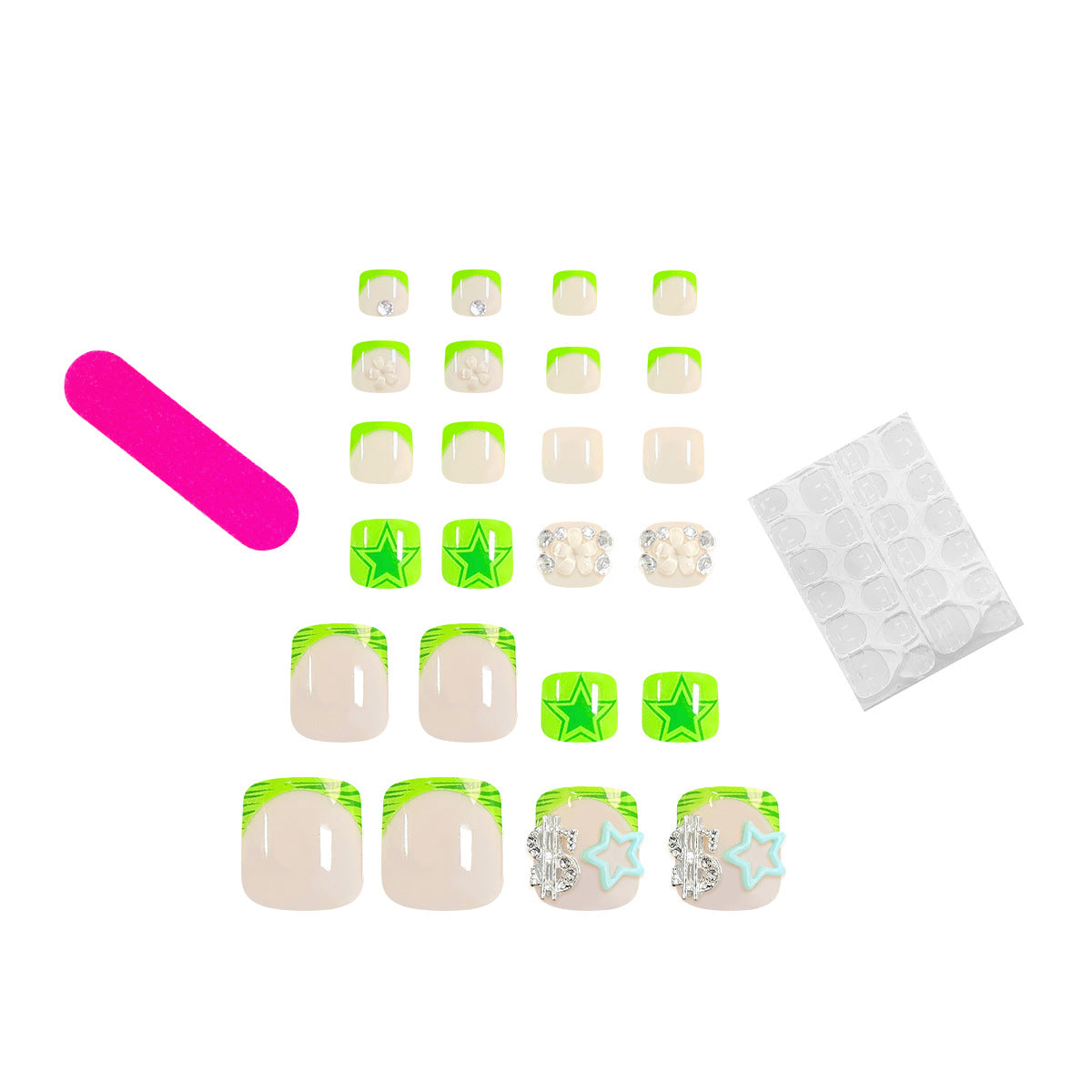 No.363 Star Toenails Patch 24pcs/Set