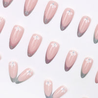 No.F37 Colorful  Aurora Glitter Fingernails Patch 24pcs/Set