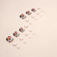 No.244 Fashion Flower Toenails Patch 24pcs/Set