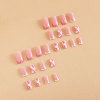 No.F273 Flower Fingernails Patch 24pcs/Set