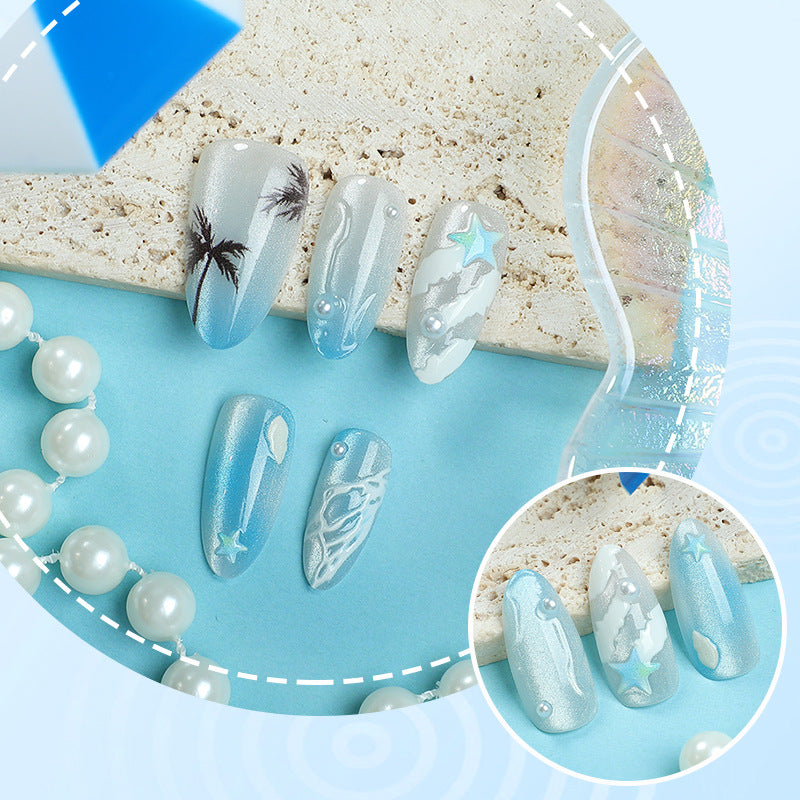 No.BH32 Coconut Trees Fingernails Patch 30pcs/Set