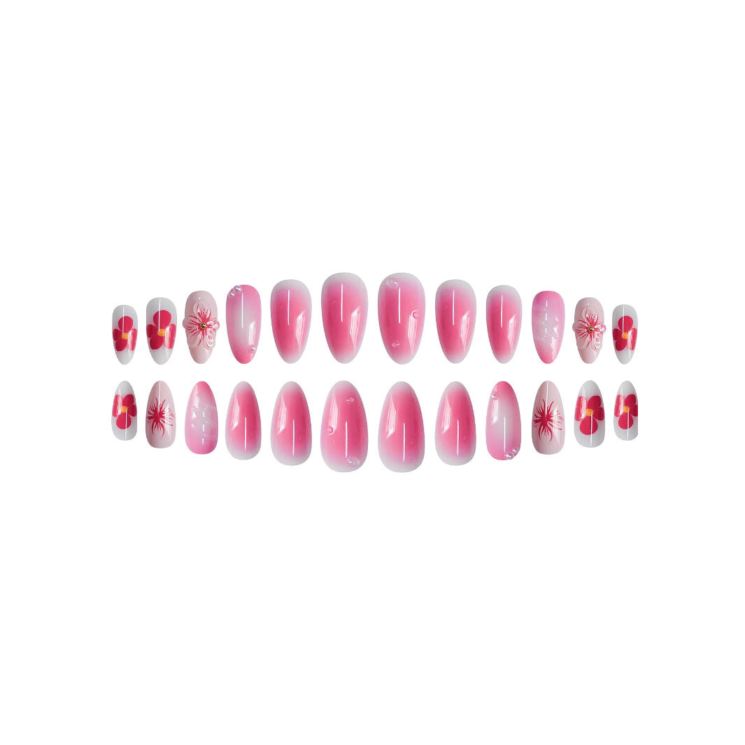 No.F675 Flower Fingernails Patch 24pcs/Set