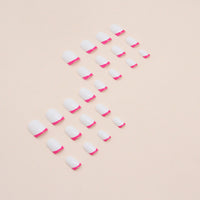 No.F95 Rose Red Fingernails Patch 24pcs/Set