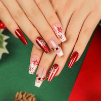 No.CM9 Christmas Snowflakes Fingernails Patch 24pcs/Set