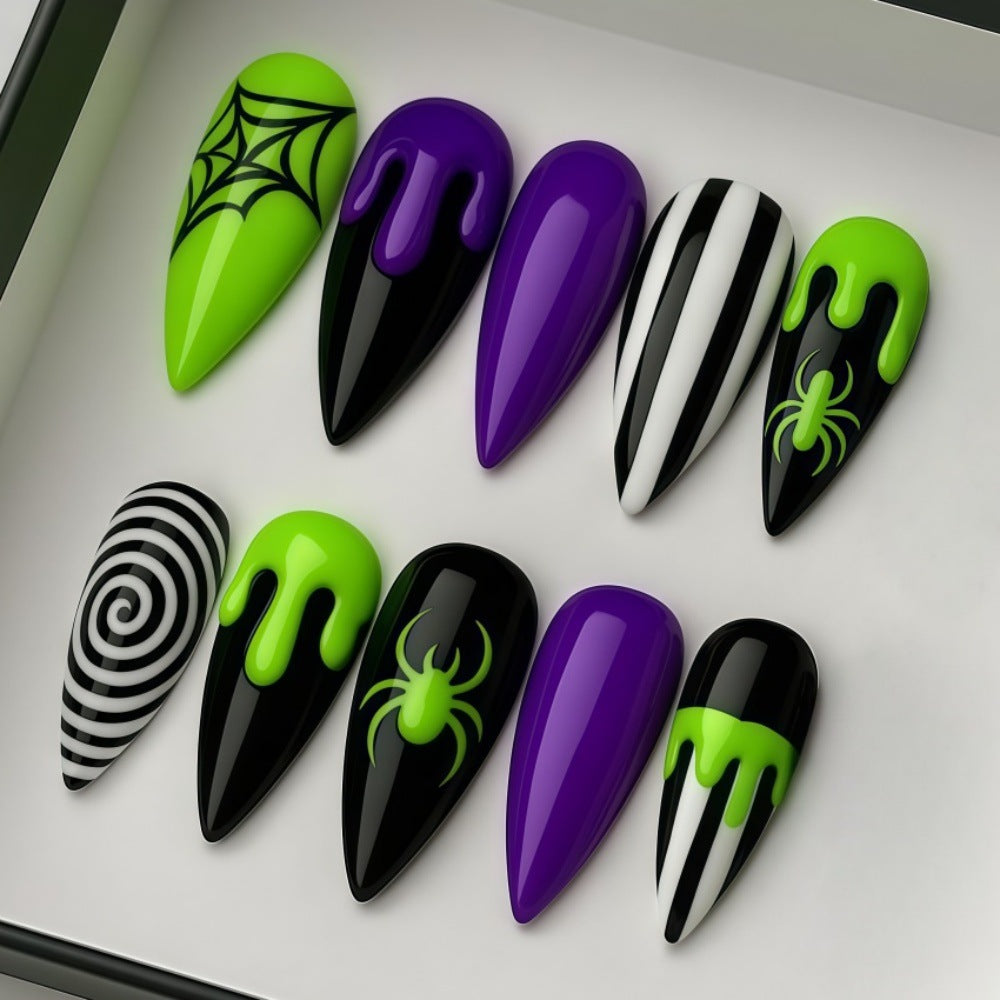 No.AW206 Halloween Fingernails Patch 24pcs/Set
