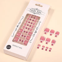 No.317 Cute Diamond Toenails Patch 24pcs/Set