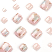 No.298 Pink Cute Toenail Patch 24pcs/Set