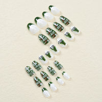 No.CM63 Christmas Tree Fingernails Patch 24pcs/Set