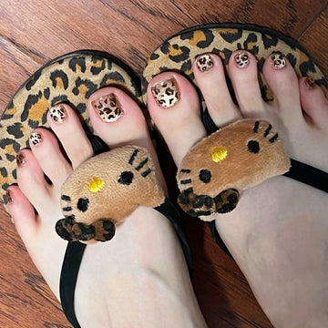 No.491 Leopard Cat's Eye Toenails Patch 24pcs/Set