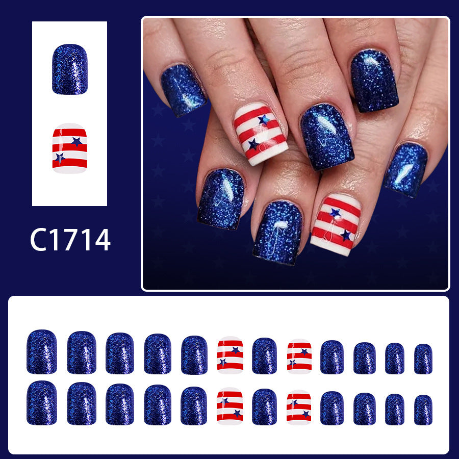 No.JNU9 Star Fingernails Patch 24pcs/Set