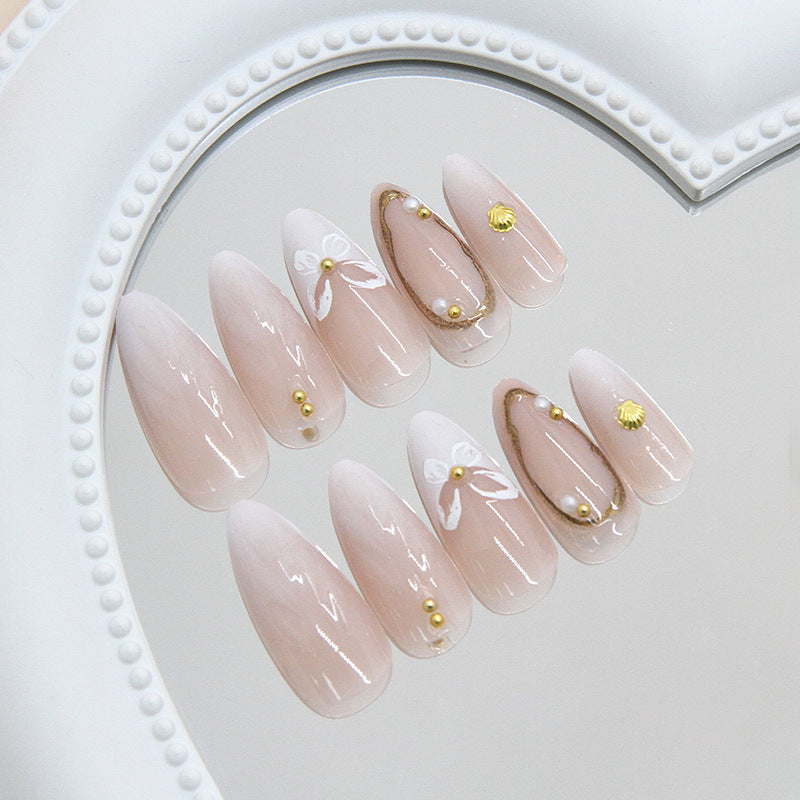 No.F455 White Fingernails Patch 24pcs/Set