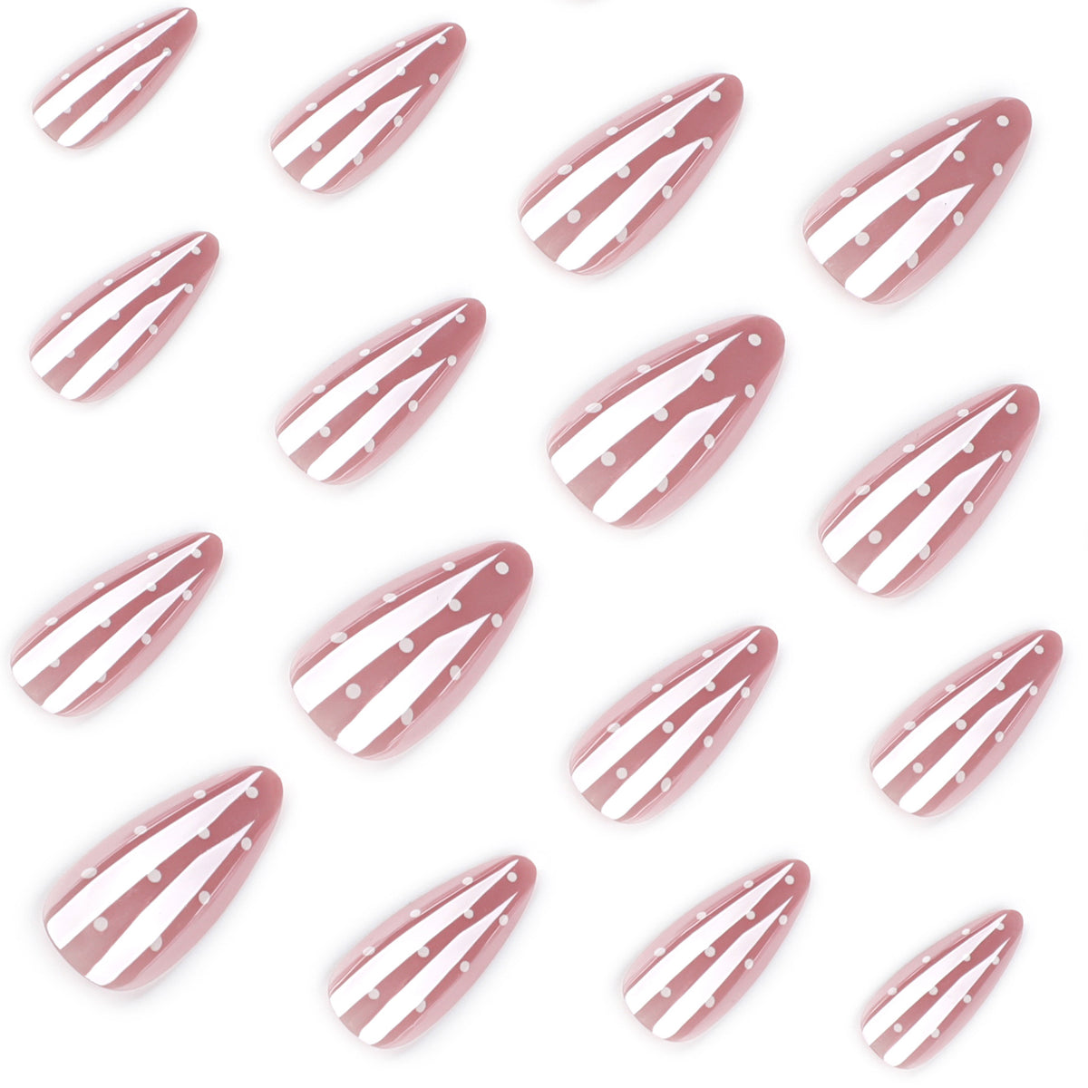 No.F700 Flash Coating Fingernails Patch 24pcs/Set