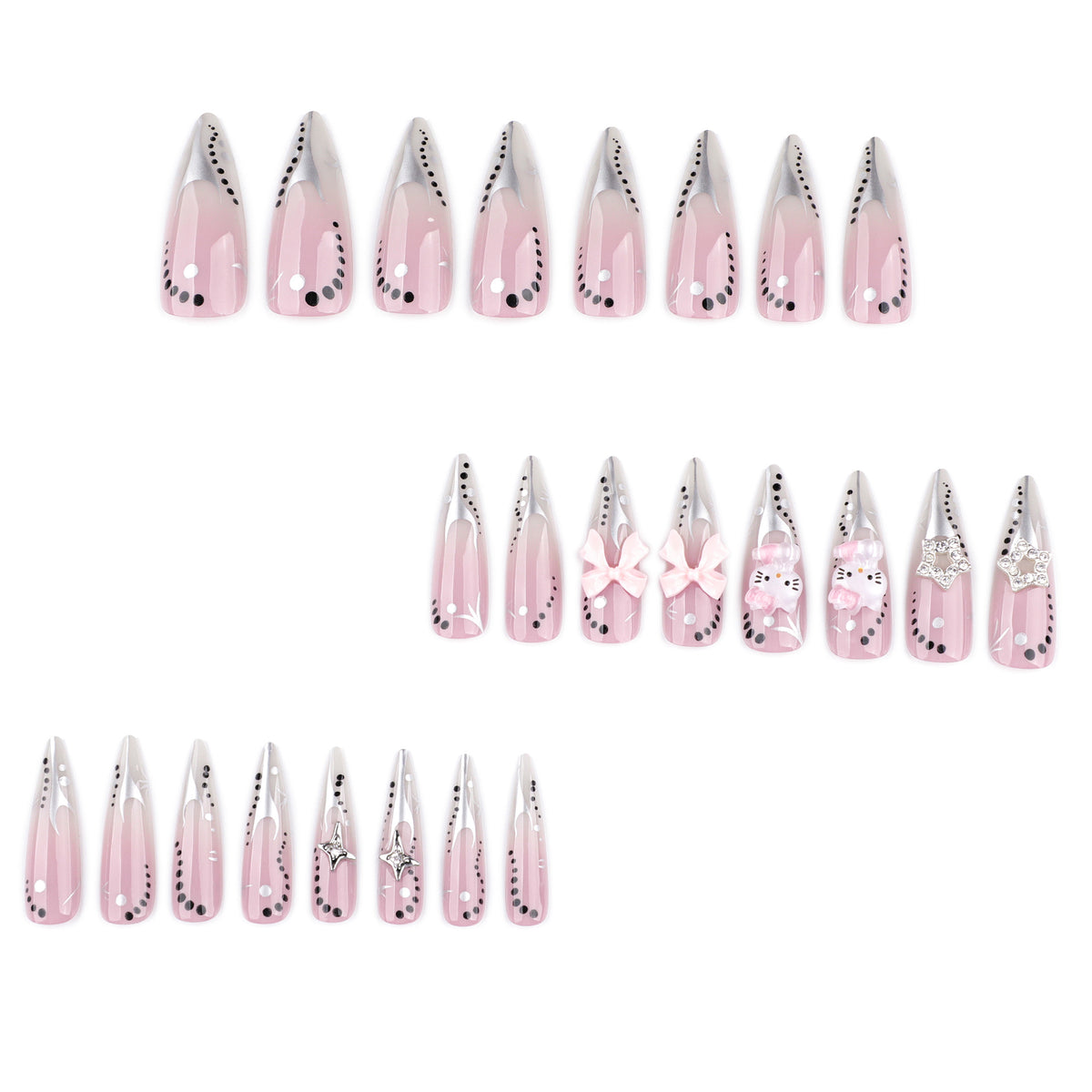 No.F539 Y2K Fingernails Patch 24pcs/Set