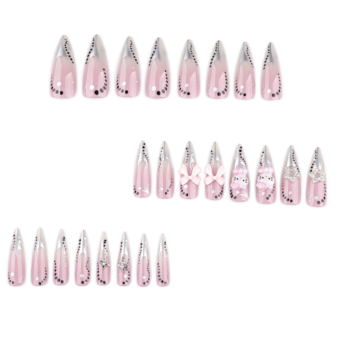 No.F539 Y2K Fingernails Patch 24pcs/Set