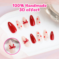 No.VN21 Cute Cherry Fingernails Patch 24pcs/Set