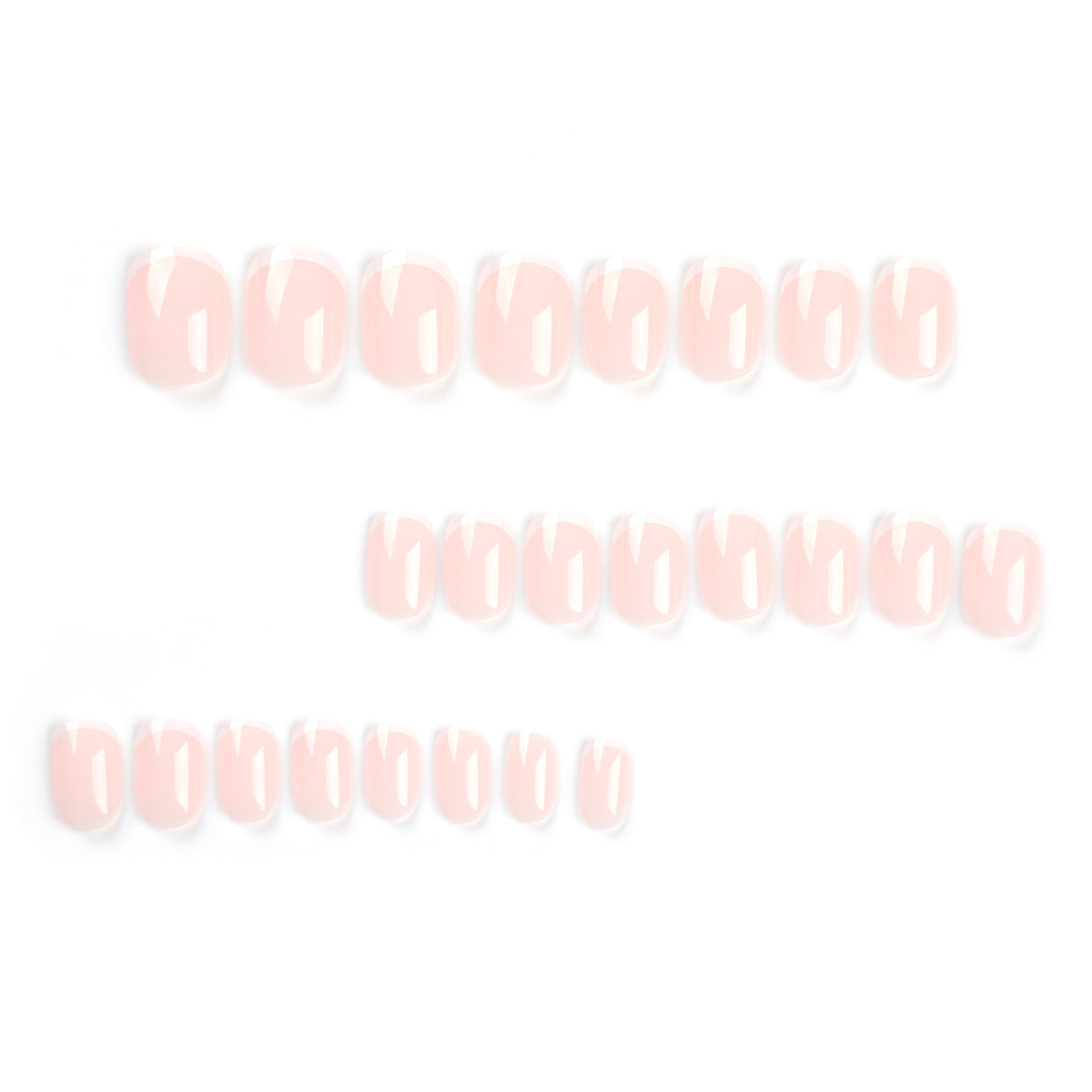 No.F696 Nude Fingernails Patch 24pcs/Set