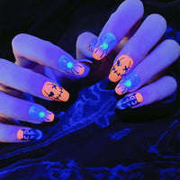 No.AW54 Halloween Spider Fingernails Patch 24pcs/Set