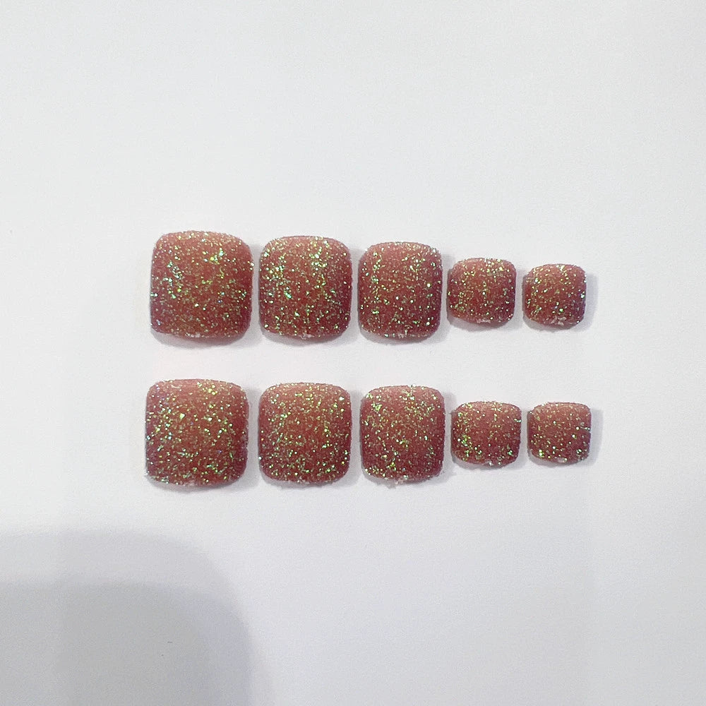 No.481 Silver Star Toenails Patch 24pcs/Set