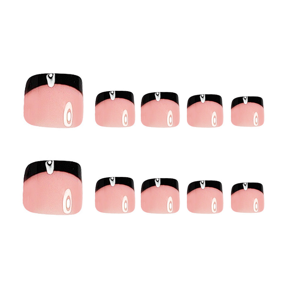 No.745 Black Toenails Patch 24pcs/Set