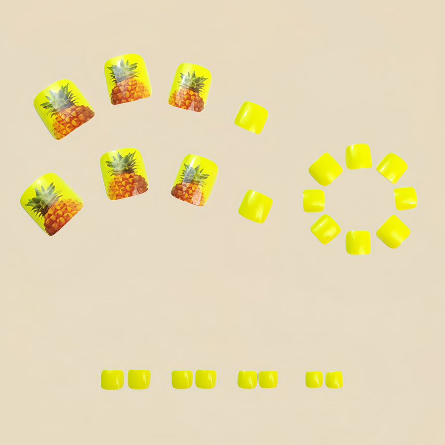 No.562 Pineapple Toenails Patch 24pcs/Set