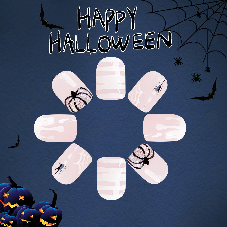 No.AW58 Halloween Spider Fingernails Patch 24pcs/Set