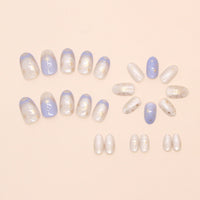 No.F535 Star Cat's Eye Fingernails Patch 24pcs/Set