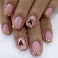 No.CM106 Christmas Glitter Fingernails Patch 24pcs/Set