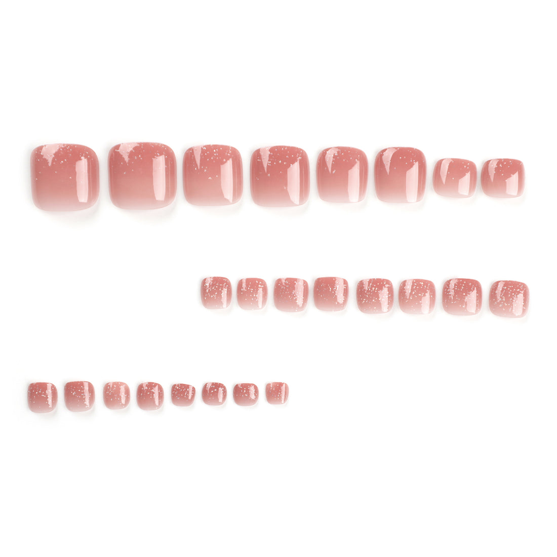 No.203 Gradient Pure Desire Toenails Patch 24pcs/Set