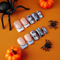 No.AW24 Halloween Spider Fingernails Patch 24pcs/Set