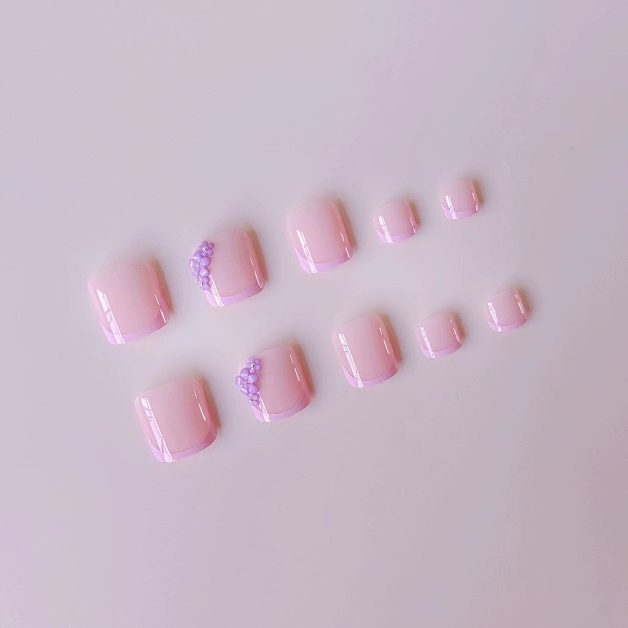 No.PSN37 Purple Hand & Toe Pair Set-48pcs