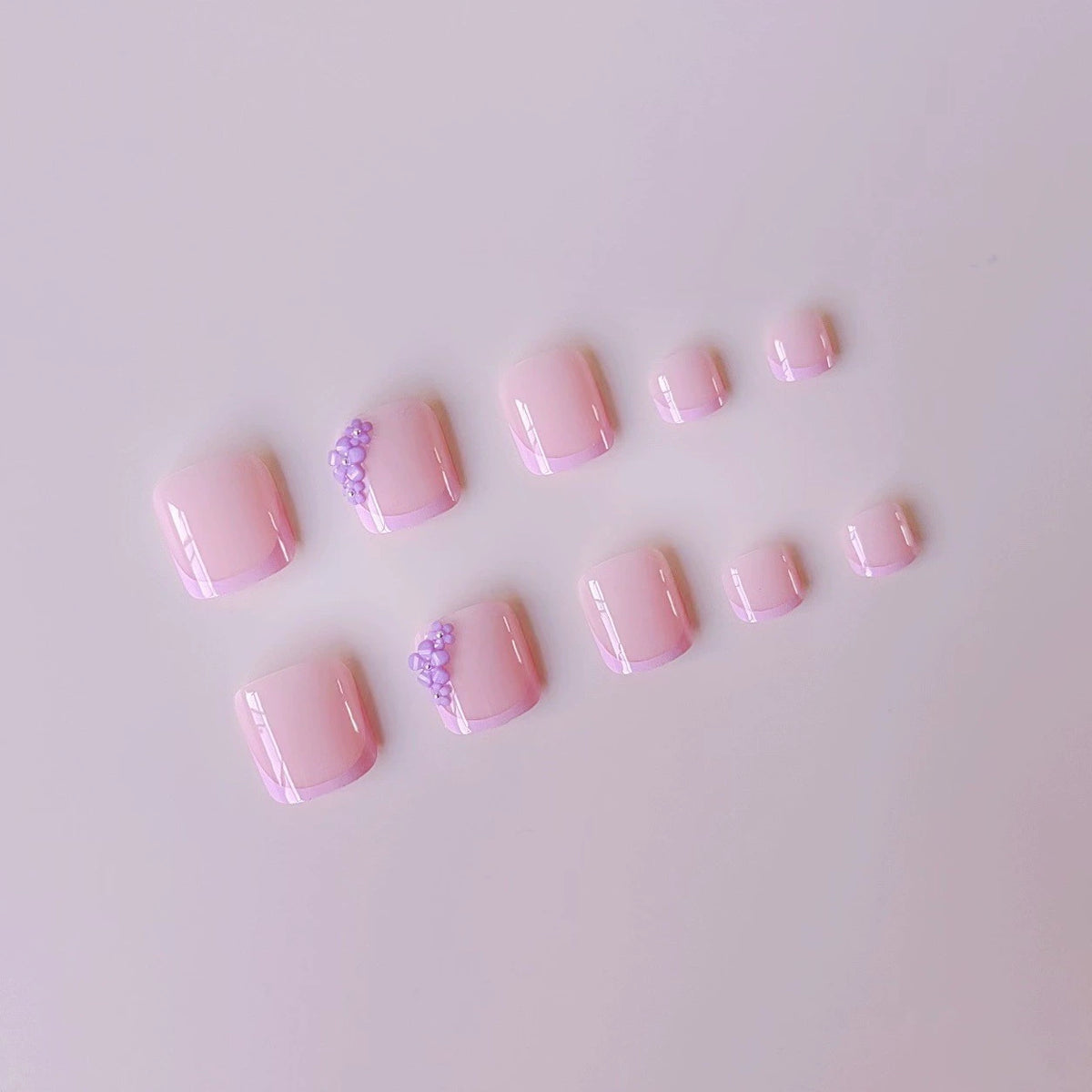 No.PSN37 Purple Hand & Toe Pair Set-48pcs