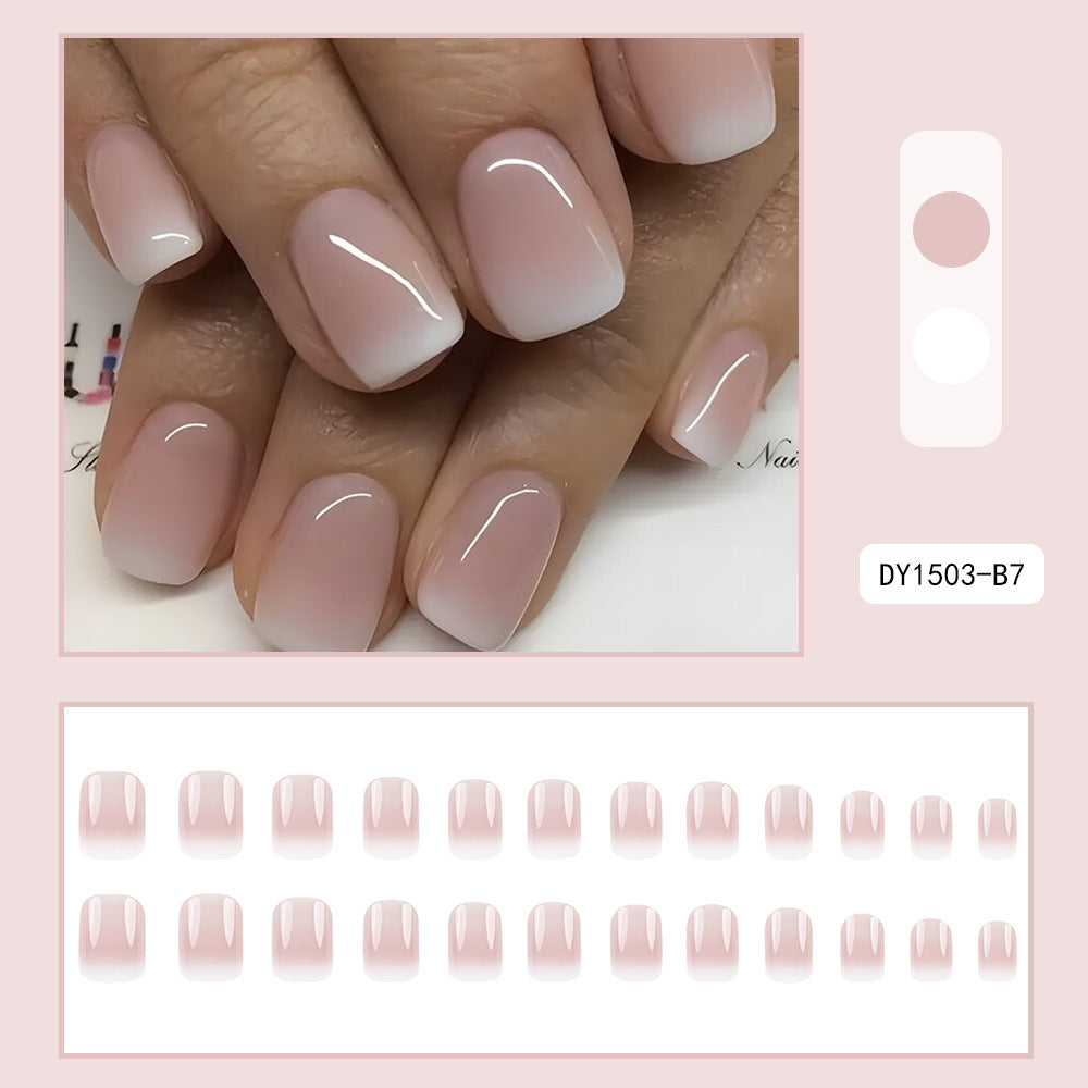 No.F3 Cute Pink Fingernails Patch 24pcs/Set