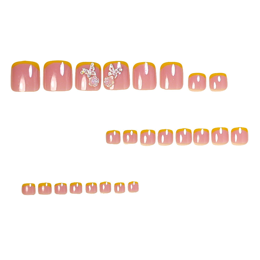 No.735 Yellow Toenails Patch 24pcs/Set