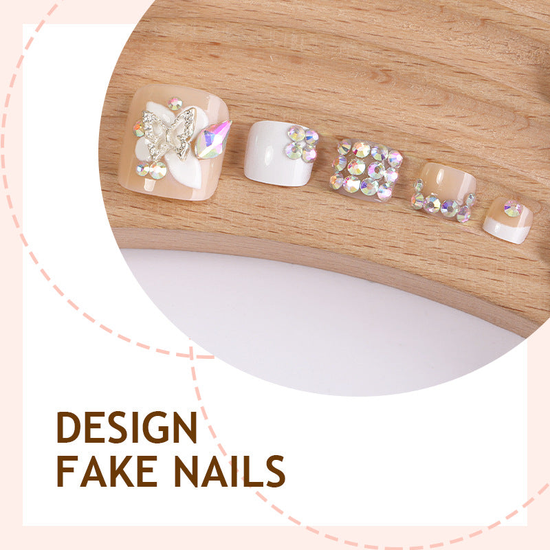 No.732 Flower Toenails Patch 24pcs/Set