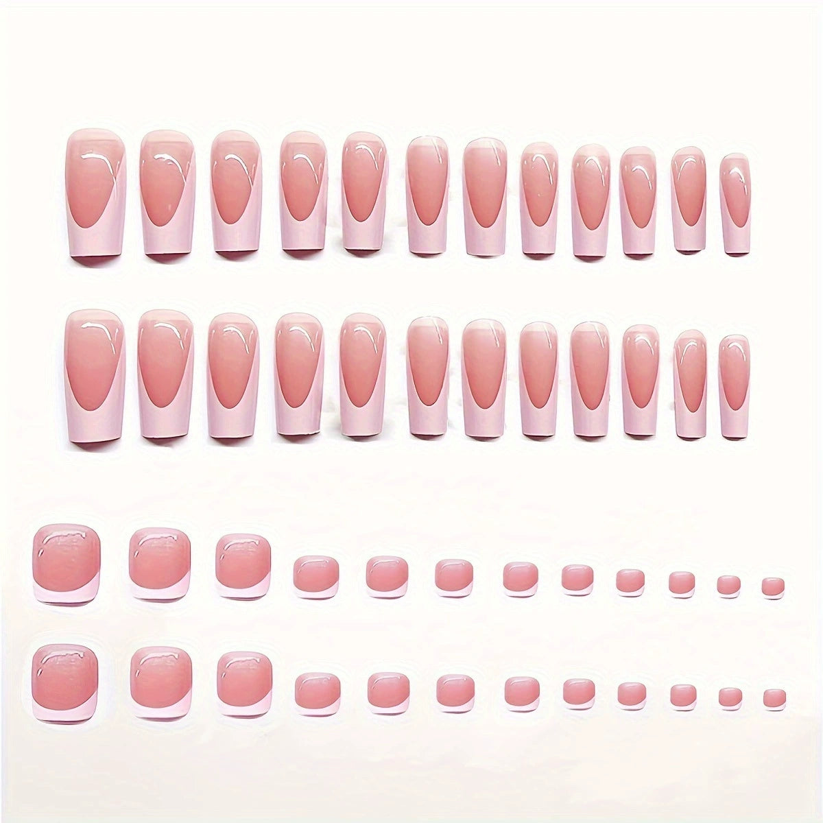 No.PSN20 Pink Bow Hand & Toe Pair Set-48pcs