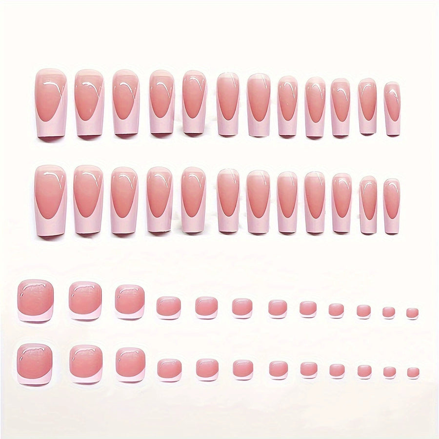 No.PSN20 Pink Bow Hand & Toe Pair Set-48pcs