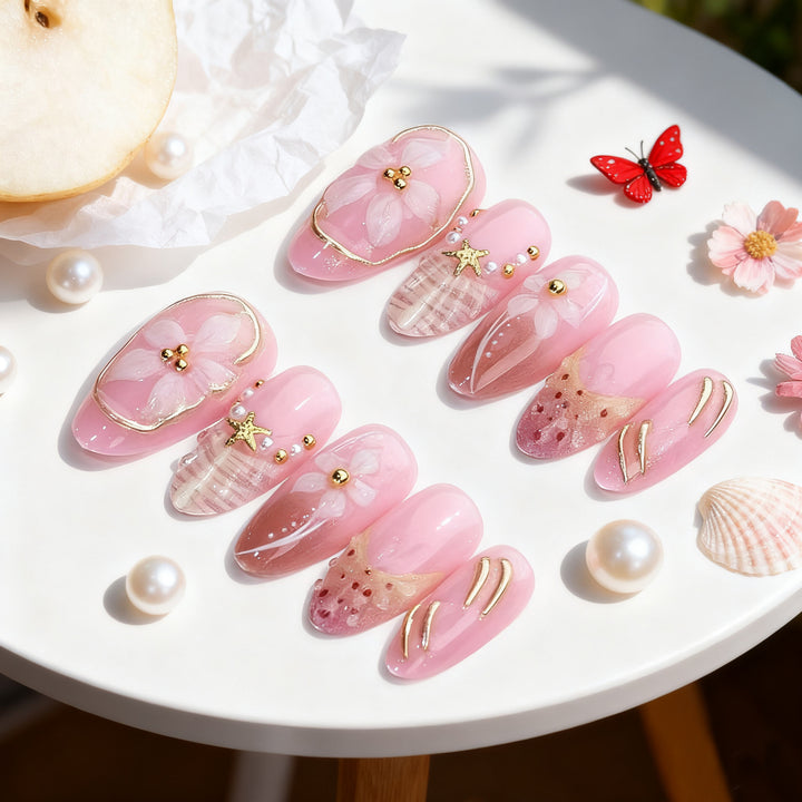 No.PSN209 Flower Hand & Toe Pair Set-48pcs