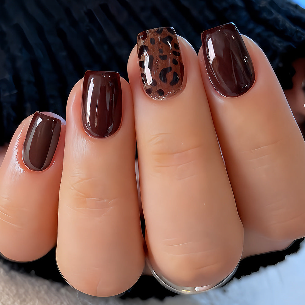 No.F781 Leopard Pint Fingernails Patch 24pcs/Set