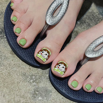 No.554 Green Girl Toenails Patch 24pcs/Set
