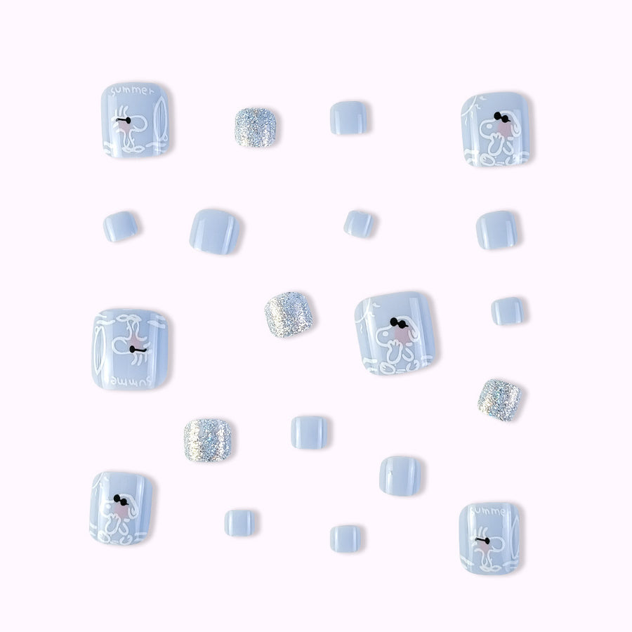 No.366 Fashion Cute Toenails Patch 24pcs/Set