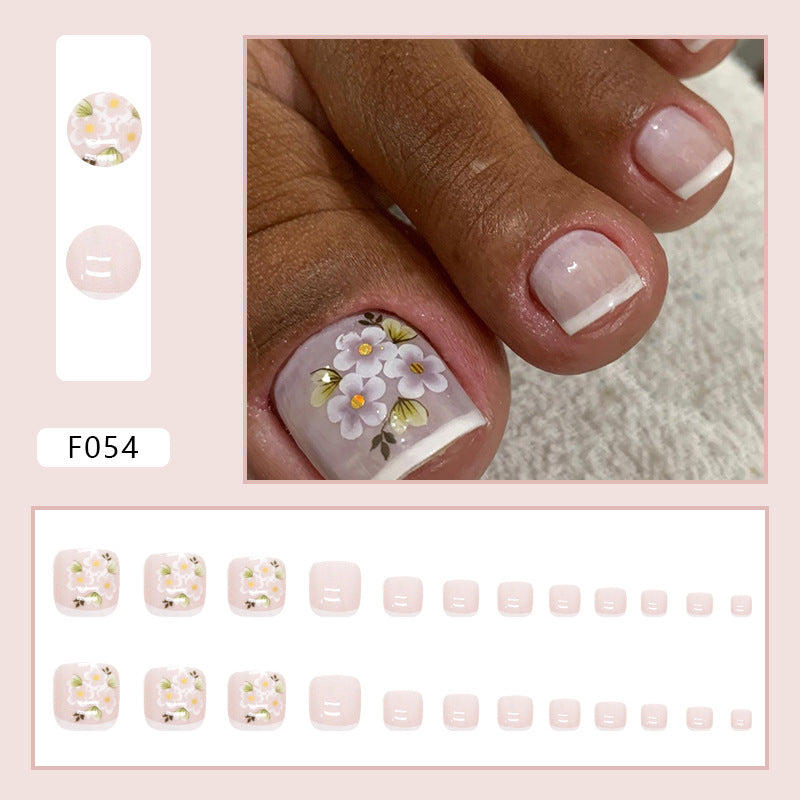 No.595 Print Toenails Patch 24pcs/Set