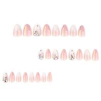 No.F583 White Gradient Fingernails Patch 24pcs/Set