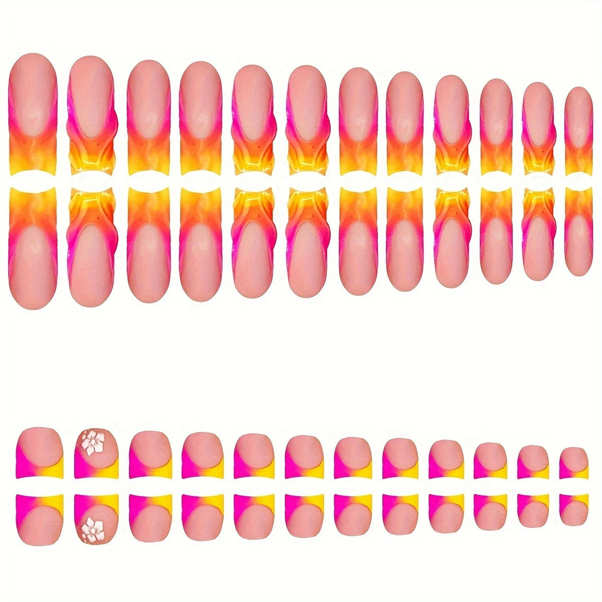 No.PSN18 Flash Diamond Hand & Toe Pair Set-48pcs