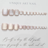 No.200 Cute Nude Toenails Patch 24pcs/Set