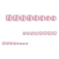 No.351 Cute Glitter Toenails Patch 24pcs/Set