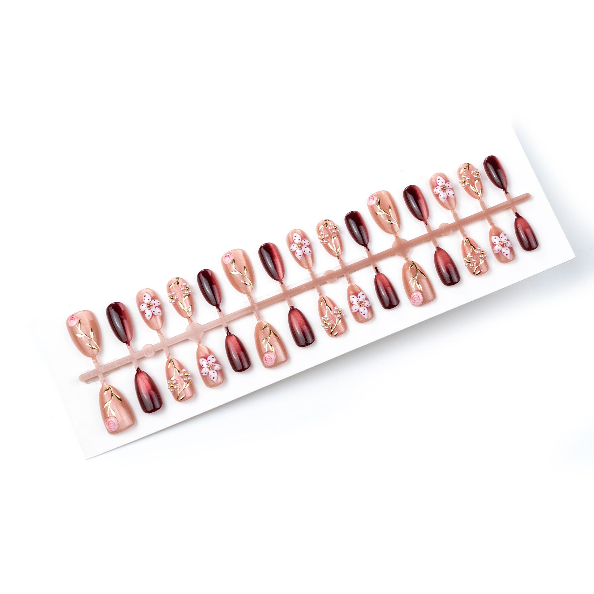 No.F847 Leopard Print Fingernails Patch 24pcs/Set