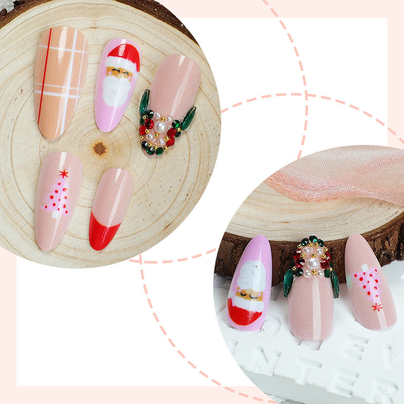 No.CM109 Christmas Cute Fingernails Patch 24pcs/Set