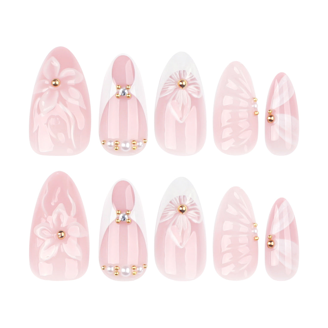 No.PSN117 Flower Hand & Toe Pair Set-48pcs